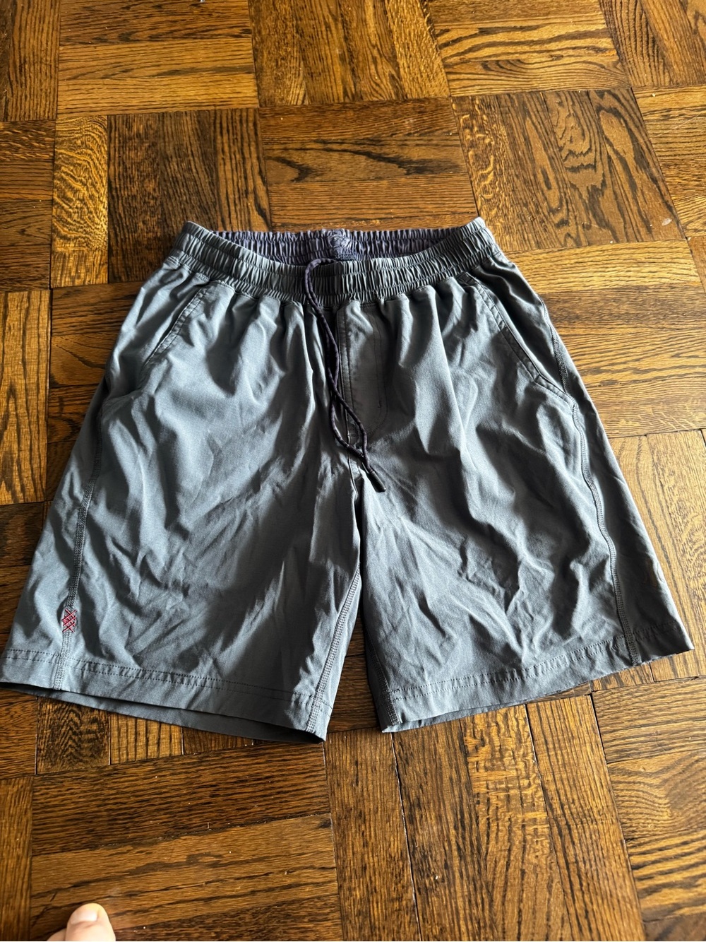 RHONE Men's Charcoal Athletic Drawstring Shorts